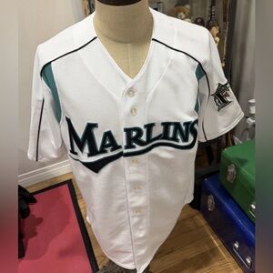 Majestic Authentic Miguel Cabrera Florida Marlins 2003 World Series Jersey Men L